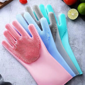 Magic Silicone Dishwashing & Cleaning Gloves
