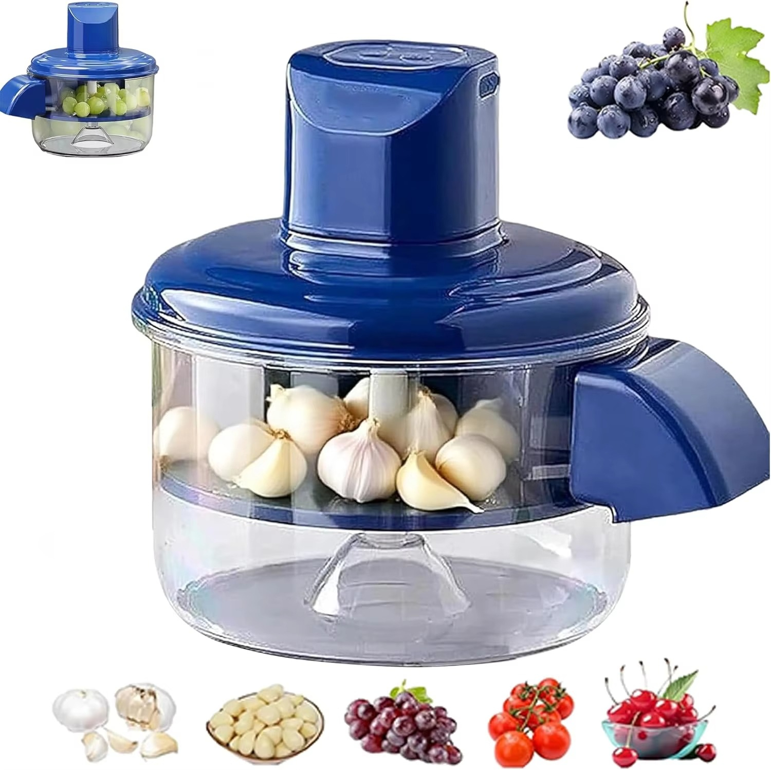 Manual Garlic Peeler & Mini Fruit Washer Spinner