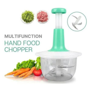 1.5L Manual Push-Down Food Chopper & Garlic Mincer