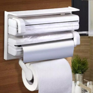 Wall Mounted Kitchen Roll Holder & Foil Dispenser