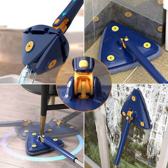 360° Rotatable Triangle Self-Squeezing Cleaning Mop - Image 5