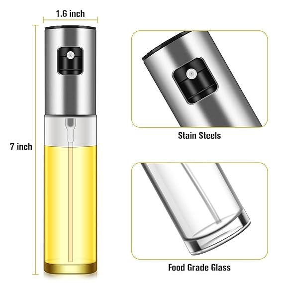 Premium Stainless Steel Olive Oil Sprayer & Mister Bottle - Image 3