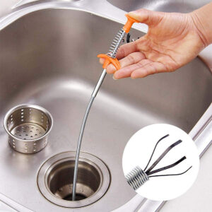 Flexible Spring Drain Clog Remover & Cleaning Claw Tool