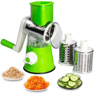 3-in-1 Manual Rotary Cheese Grater & Vegetable Slicer