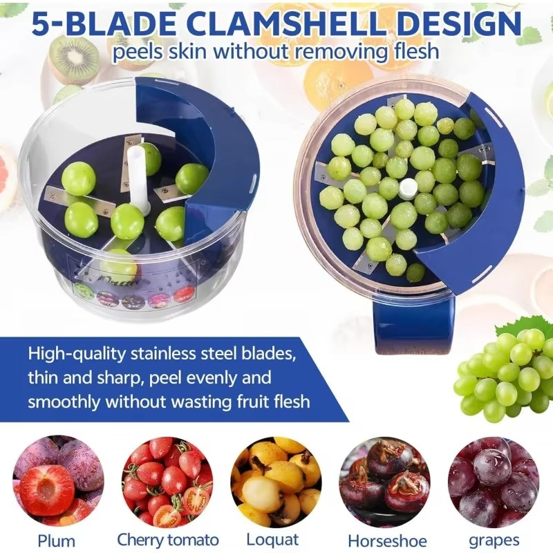 Manual Garlic Peeler & Mini Fruit Washer Spinner - Image 3
