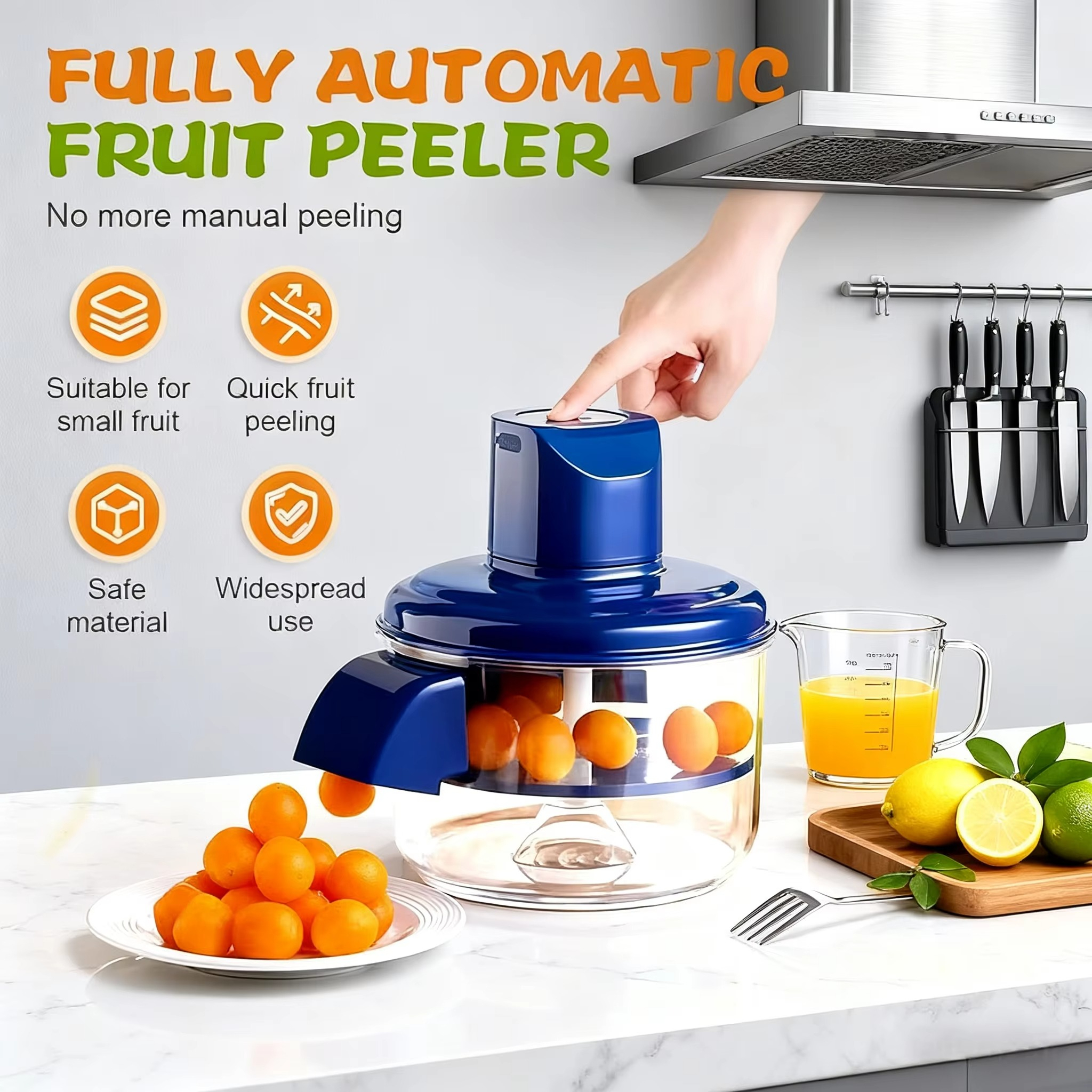Manual Garlic Peeler & Mini Fruit Washer Spinner - Image 2